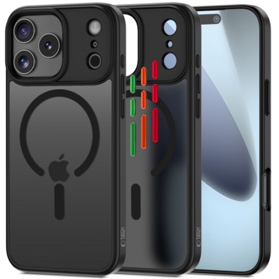 TECH-PROTECT MAGMAT XT 4-SET MAGSAFE CASE IPHONE 17 PRO MAX matte black backcover