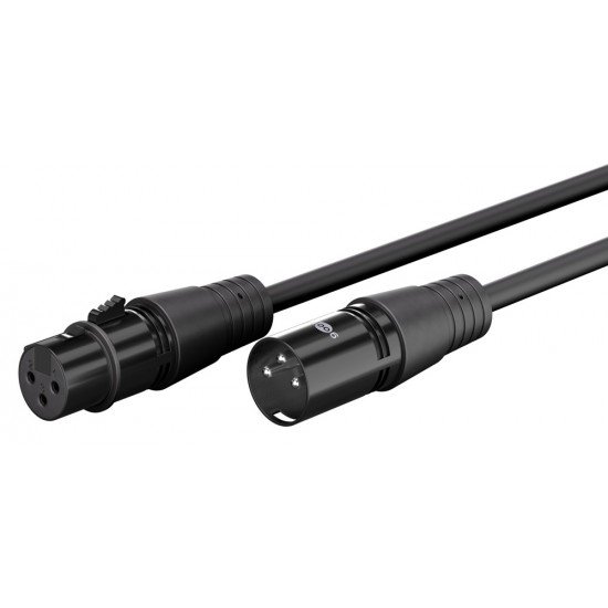 GOOBAY καλώδιο προέκτασης ήχου XLR 80359, 15m, μαύρο GOOBAY καλώδιο προέκτασης ήχου XLR 80359, 15m, μαύρο