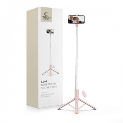 TECH PROTECT SELFIE STICK TRIPOD BLUETOOTH pink
