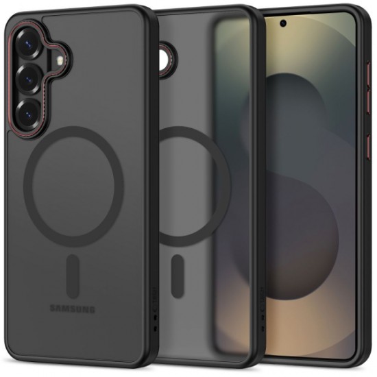 TECH-PROTECT MAGCAM CASE SAMSUNG S26 PLUS matte black red backcover