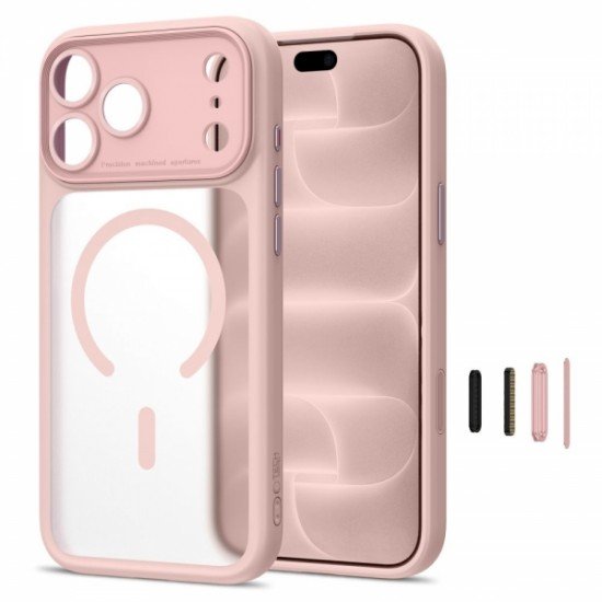 TECH-PROTECT MAGPEAK MAGSAFE CC CASE IPHONE 17 PRO / 18 PRO matte pink