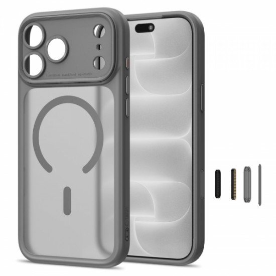 TECH-PROTECT MAGPEAK MAGSAFE CC CASE IPHONE 17 PRO / 18 PRO matte titanium