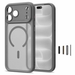TECH-PROTECT MAGPEAK MAGSAFE CC CASE IPHONE 17 PRO MAX / 18 PRO MAX matte titanium