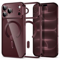TECH-PROTECT MAGFLEX MAGSAFE CASE IPHONE 17 PRO MAX / 18 PRO MAX shinny burgundy backcover