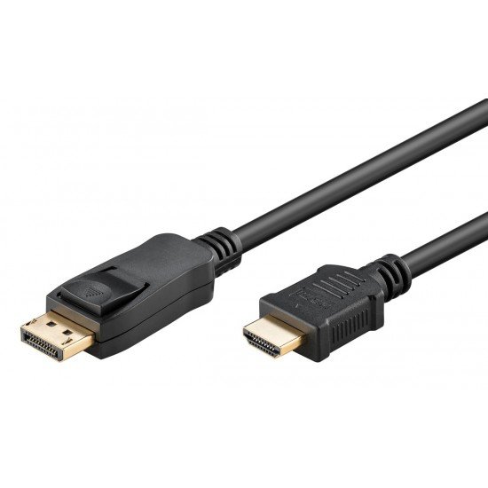 GOOBAY καλώδιο DisplayPort σε HDMI 80522, 4K/60Hz, 18 Gbps, 3m, μαύρο GOOBAY καλώδιο DisplayPort σε HDMI 80522, 4K/60Hz, 18 Gbps, 3m, μαύρο