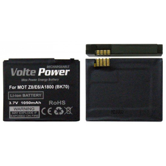 ΜΠΑΤΑΡΙΑ MOTOROLA Z8/E6/A1800 1050mAh Li-ion (BK70) VoltePower ΜΠΑΤΑΡΙΑ MOTOROLA Z8/E6/A1800 1050mAh Li-ion (BK70) VoltePower