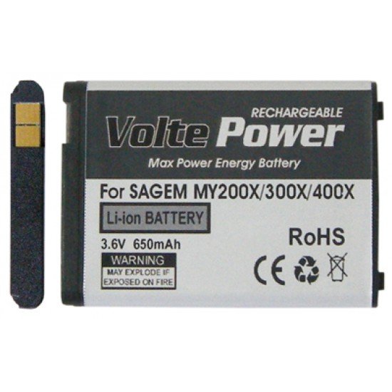 ΜΠΑΤΑΡΙΑ SAGEM MY200X/300X/400X/401X 650mAh Li-ion VoltePower ΜΠΑΤΑΡΙΑ SAGEM MY200X/300X/400X/401X 650mAh Li-ion VoltePower