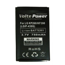 ΜΠΑΤΑΡΙΑ LG KP260/KF390 750mAh Li-ion (LGIP-430G) VoltePower