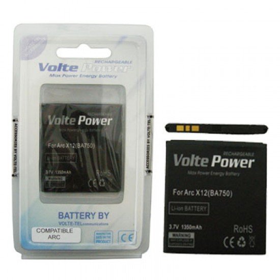 ΜΠΑΤΑΡΙΑ SONY ERICSSON ARC X12 1350mAh Li-ion(BA750)VoltePower ΜΠΑΤΑΡΙΑ SONY ERICSSON ARC X12 1350mAh Li-ion(BA750)VoltePower