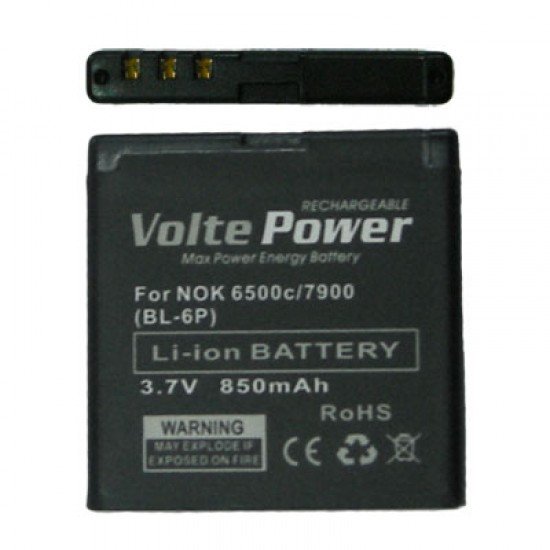 ΜΠΑΤΑΡΙΑ NOKIA 7900/6500c 850mAh Li-ion (BL-6P)VoltePower ΜΠΑΤΑΡΙΑ NOKIA 7900/6500c 850mAh Li-ion (BL-6P)VoltePower