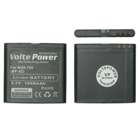ΜΠΑΤΑΡΙΑ NOKIA 700 1050mAh Li-ion (BP-5Z) VoltePower ΜΠΑΤΑΡΙΑ NOKIA 700 1050mAh Li-ion (BP-5Z) VoltePower