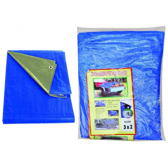 Μουσαμάς Αδιάβροχος με Κρίκους 3x2m 90g/m², 3x2m Homie 101333