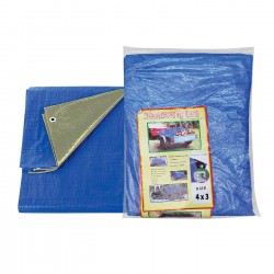 Μουσαμάς Αδιάβροχος με Κρίκους 4x3m 90g/m², 4x3m Homie 101334 Μουσαμάς Αδιάβροχος με Κρίκους 4x3m 90g/m², 4x3m Homie 101334