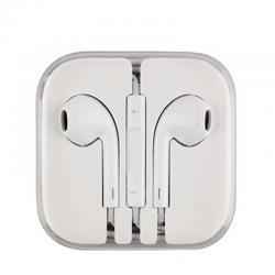 APPLE HANDS FREE STEREO EARPODS WITH REMOTE AND MIC MD827ZM/A 3.5m WHITE BULK BOX OR