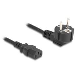 DELOCK καλώδιο τροφοδοσίας 81567, 3x 1.00mm², 2m, μαύρο DELOCK καλώδιο τροφοδοσίας 81567, 3x 1.00mm², 2m, μαύρο