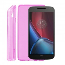 IDOL 1991 ΘΗΚΗ MOTOROLA MOTO G4 PLUS XT1642 ULTRA THIN TPU 0.3mm ΔΙΑΦΑΝΗ ΡΟΖ