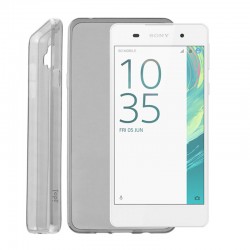 IDOL 1991 ΘΗΚΗ SONY XPERIA E5 F3311 ULTRA THIN TPU 0.3mm ΔΙΑΦΑΝΗ ΓΚΡΙ