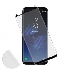 IDOL 1991 TEMPERED GLASS SAMSUNG S8+ G955 9H 0.30mm 3D FULL GLUE SEMI CURVED BLACK + SQUEEZY CARD
