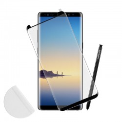 IDOL 1991 TEMPERED GLASS SAMSUNG NOTE 8 N950 0.30mm 3D FULL GLUE SEMI CURVED BLACK + SQUEEZY CARD