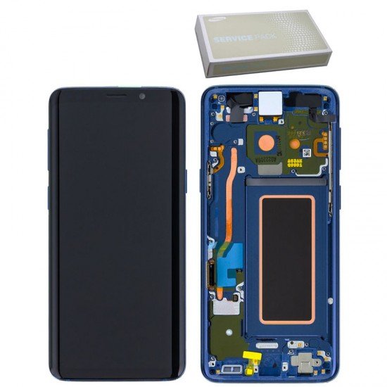 SAMSUNG G960F S9 ΟΘΟΝΗ + TOUCH SCREEN + LENS + FRONT GH97-21696D BLUE ORIGINAL SERVICE PACK SAMSUNG G960F S9 ΟΘΟΝΗ + TOUCH SCREEN + LENS + FRONT GH97-21696D BLUE ORIGINAL SERVICE PACK