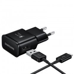 TRAVEL SAMSUNG EP-TA20EBE USB 5V 2A/9V 1.67A 15W + DATA EP-DG950CBE TYPE C 1.2m BLACK BULK OR