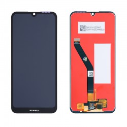 HONOR 8A/HUAWEI Y6 2019 ΟΘΟΝΗ + TOUCH SCREEN + LENS BLACK REF. OR