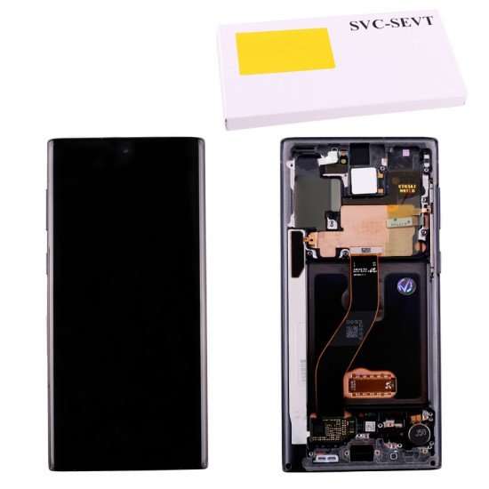 SAMSUNG N970F NOTE 10 ΟΘΟΝΗ + TOUCH SCREEN + LENS + FRAME GH82-20817A BLACK ORIGINAL SERVICE PACK SAMSUNG N970F NOTE 10 ΟΘΟΝΗ + TOUCH SCREEN + LENS + FRAME GH82-20817A BLACK ORIGINAL SERVICE PACK
