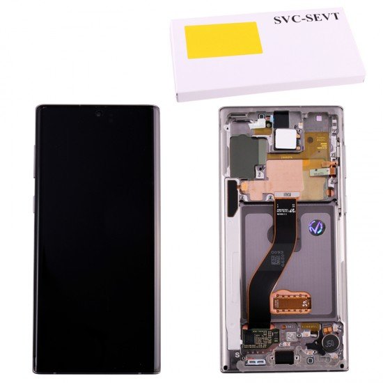 SAMSUNG N970F NOTE 10 ΟΘΟΝΗ + TOUCH SCREEN + LENS + FRAME GH82-20817C SILVER GH82-20817C ORIGINAL SERVICE PACK SAMSUNG N970F NOTE 10 ΟΘΟΝΗ + TOUCH SCREEN + LENS + FRAME GH82-20817C SILVER GH82-20817C ORIGINAL SERVICE PACK