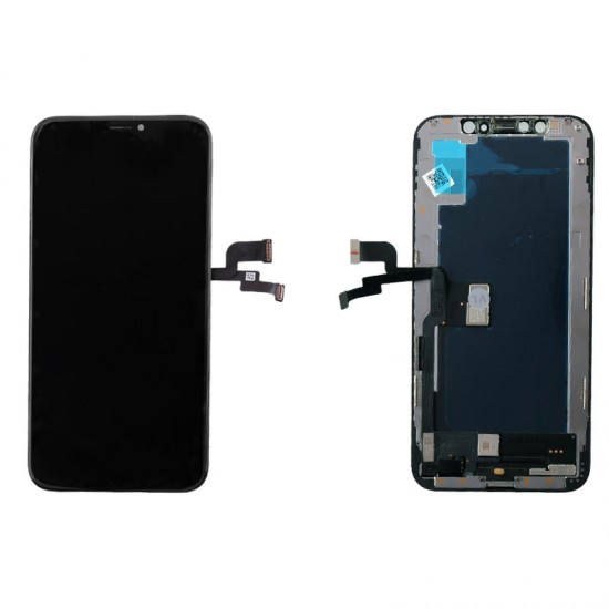 IPHONE XS ΟΘΟΝΗ + TOUCH + LENS HE (GJX) OLED HARD BLACK