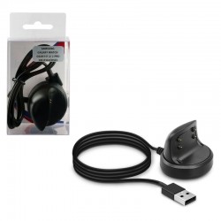 VOLTE-TEL ΒΑΣΗ ΦΟΡΤΙΣΗΣ ΜΕ ΚΑΛΩΔΙΟ ΓΙΑ SAMSUNG WATCH GEAR FIT 2 R360/FIT 2 PRO R365 BLACK