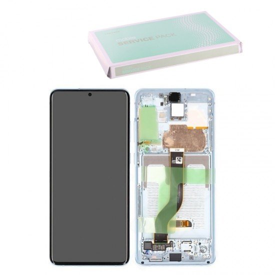 SAMSUNG S20 PLUS G985/S20 PLUS 5G G986 ΟΘΟΝΗ + TOUCH SCREEN + LENS + FRAME GH82-22134D BLUE ORIGINAL SERVICE PACK SAMSUNG S20 PLUS G985/S20 PLUS 5G G986 ΟΘΟΝΗ + TOUCH SCREEN + LENS + FRAME GH82-22134D BLUE ORIGINAL SERVICE PACK