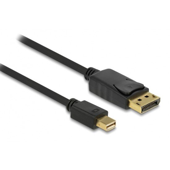 DELOCK καλώδιο mini DisplayPort σε DisplayPort 82698, 4K/60Hz, 21.6 Gbps, 1m, μαύρο DELOCK καλώδιο mini DisplayPort σε DisplayPort 82698, 4K/60Hz, 21.6 Gbps, 1m, μαύρο