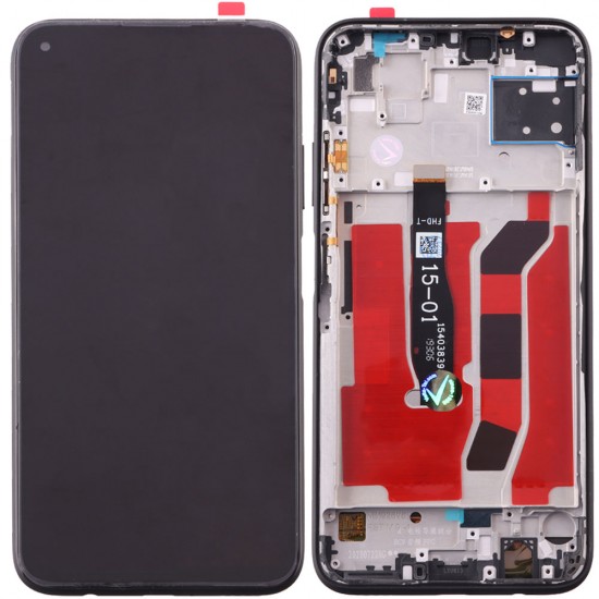 HUAWEI P40 LITE ΟΘΟΝΗ + TOUCH SCREEN + LENS + FRAME BREATHING CRYSTAL REF. OR