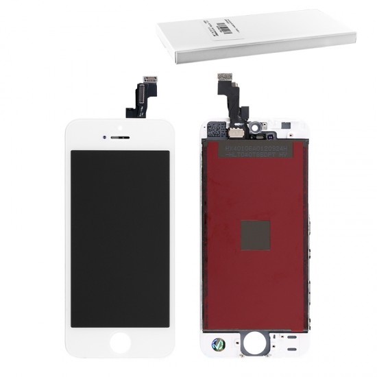 IPHONE 5S/SE ΟΘΟΝΗ + TOUCH + LENS WHITE