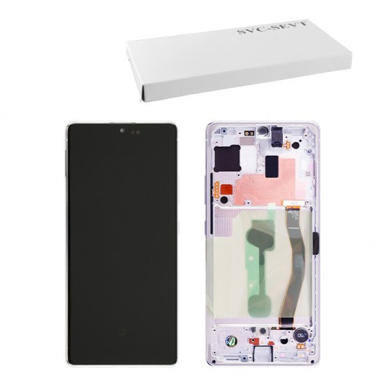 SAMSUNG S10 LITE G770 ΟΘΟΝΗ + TOUCH SCREEN + LENS + FRAME GH82-21672B WHITE ORIGINAL SERVICE PACK