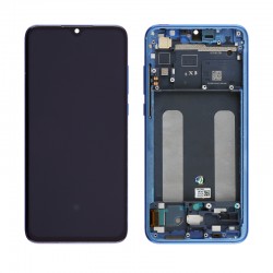 XIAOMI MI 9 LITE ΟΘΟΝΗ + TOUCH SCREEN + LENS + FRAME OLED BLUE