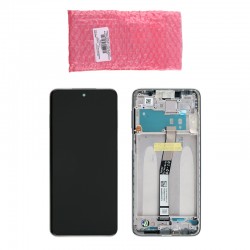 XIAOMI REDMI NOTE 9S/NOTE 9 PRO/NOTE 9 PRO MAX ΟΘΟΝΗ + TOUCH SCREEN + LENS + FRAME 560002J6A100 WHITE ORIGINAL SERVICE PACK