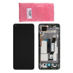 XIAOMI MI 10T 5G/MI 10T PRO 5G ΟΘΟΝΗ + TOUCH SCREEN + LENS + FRAME 5600030J3S00 BLACK ORIGINAL SERVICE PACK