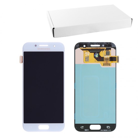 SAMSUNG A3 2017 A320 ΟΘΟΝΗ+TOUCH SCREEN+LENS GH97-19732C BLUE ORIGINAL SERVICE PACK