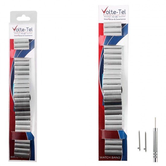 VOLTE-TEL ΛΟΥΡΑΚΙ ΡΟΛΟΓΙΟΥ ΑΝΟΞΕΙΔΩΤΟ ΑΤΣΑΛΙ UNIVERSAL 22mm SILVER VOLTE-TEL ΛΟΥΡΑΚΙ ΡΟΛΟΓΙΟΥ ΑΝΟΞΕΙΔΩΤΟ ΑΤΣΑΛΙ UNIVERSAL 22mm SILVER