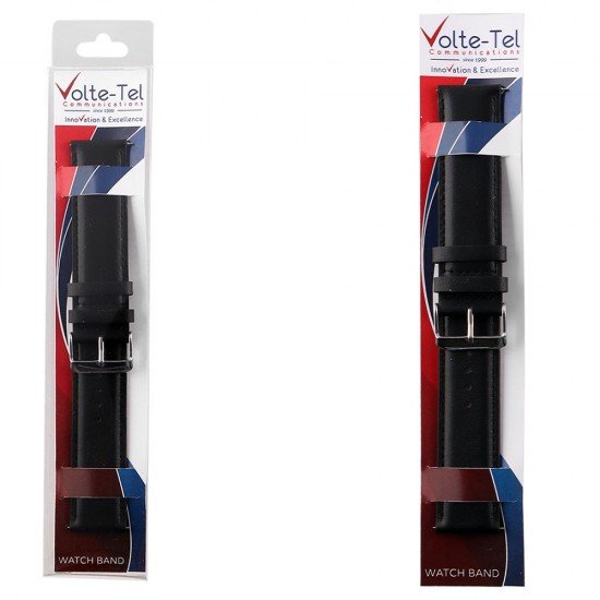 VOLTE-TEL ΛΟΥΡΑΚΙ ΡΟΛΟΓΙΟΥ ΔΕΡΜΑΤΙΝΟ UNIVERSAL 22mm FRONTIER BLACK VOLTE-TEL ΛΟΥΡΑΚΙ ΡΟΛΟΓΙΟΥ ΔΕΡΜΑΤΙΝΟ UNIVERSAL 22mm FRONTIER BLACK