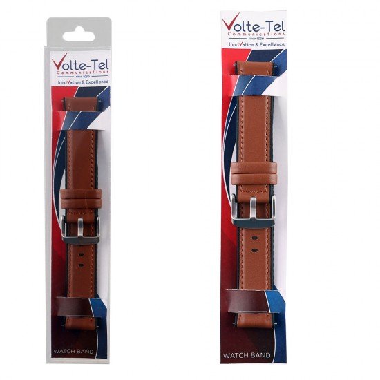 VOLTE-TEL ΛΟΥΡΑΚΙ ΡΟΛΟΓΙΟΥ ΔΕΡΜΑΤΙΝΟ UNIVERSAL 22mm ACTIVE BROWN VOLTE-TEL ΛΟΥΡΑΚΙ ΡΟΛΟΓΙΟΥ ΔΕΡΜΑΤΙΝΟ UNIVERSAL 22mm ACTIVE BROWN