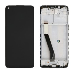 XIAOMI REDMI NOTE 9 ΟΘΟΝΗ + TOUCH SCREEN + LENS + FRAME BLACK REF. OR