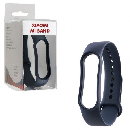 VOLTE-TEL ΛΟΥΡΑΚΙ ΡΟΛΟΓΙΟΥ ΣΙΛΙΚΟΝΗΣ XIAOMI MI BAND 5/MI BAND 6 DARK BLUE