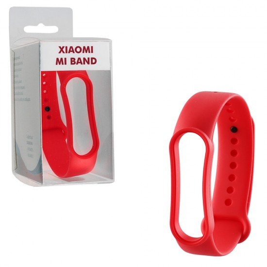 VOLTE-TEL ΛΟΥΡΑΚΙ ΡΟΛΟΓΙΟΥ ΣΙΛΙΚΟΝΗΣ XIAOMI MI BAND 5/MI BAND 6 RED