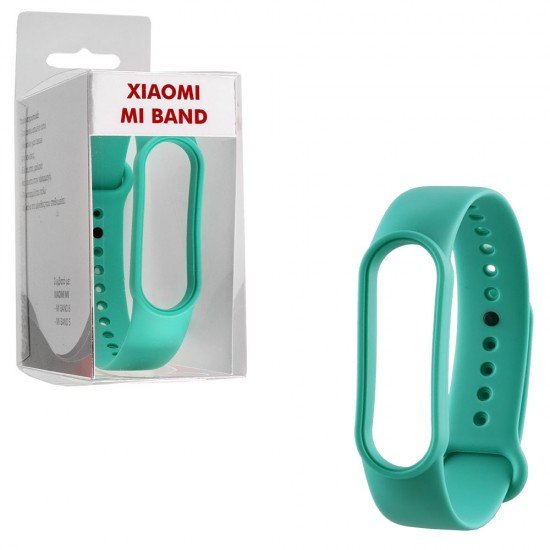 VOLTE-TEL ΛΟΥΡΑΚΙ ΡΟΛΟΓΙΟΥ ΣΙΛΙΚΟΝΗΣ XIAOMI MI BAND 5/MI BAND 6 AQUA BLUE