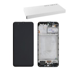SAMSUNG M31 M315 ΟΘΟΝΗ+TOUCH SCREEN + LENS + FRAME GH82-22631A BLACK ORIGINAL SERVICE PACK