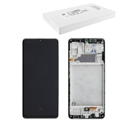 SAMSUNG A32 4G A325 ΟΘΟΝΗ+TOUCH SCREEN + LENS + FRAME GH82-25579A BLACK ORIGINAL SERVICE PACK