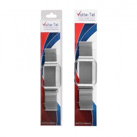 VOLTE-TEL ΛΟΥΡΑΚΙ ΜΕΤΑΛΛΙΚΟ ΜΕ ΠΛΑΙΣΙΟ APPLE WATCH 42mm/WATCH 2/WATCH 3 22mm GREY VOLTE-TEL ΛΟΥΡΑΚΙ ΜΕΤΑΛΛΙΚΟ ΜΕ ΠΛΑΙΣΙΟ APPLE WATCH 42mm/WATCH 2/WATCH 3 22mm GREY