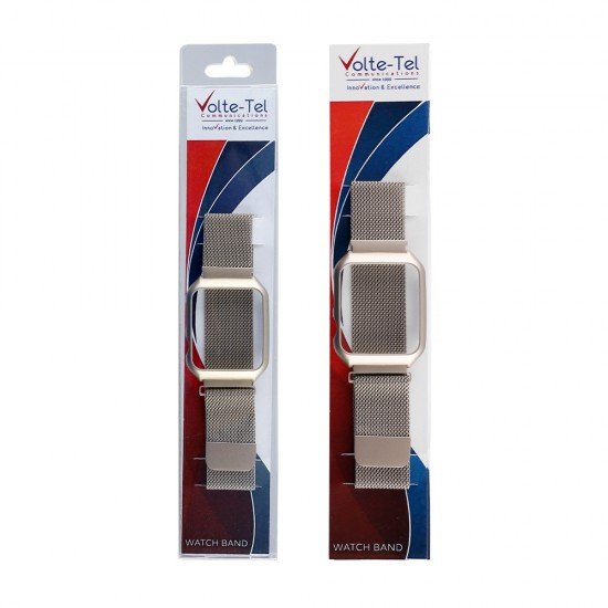 VOLTE-TEL ΛΟΥΡΑΚΙ ΜΕΤΑΛΛΙΚΟ ΜΕ ΠΛΑΙΣΙΟ APPLE WATCH 38mm /WATCH 2/WATCH 3 22mm CHAMPAGNE GOLD VOLTE-TEL ΛΟΥΡΑΚΙ ΜΕΤΑΛΛΙΚΟ ΜΕ ΠΛΑΙΣΙΟ APPLE WATCH 38mm /WATCH 2/WATCH 3 22mm CHAMPAGNE GOLD